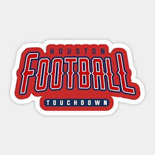 Houston Football Team Sticker